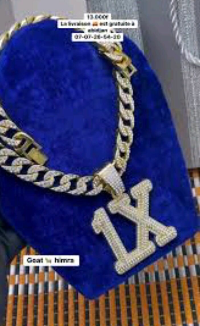 Collier 1X en plaqué or