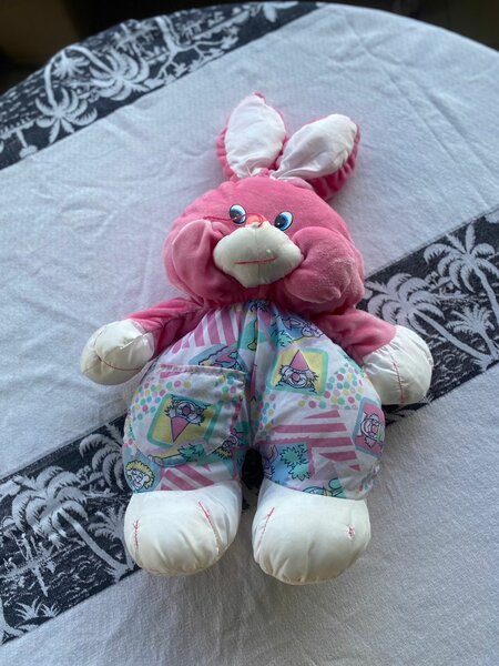 Doudou Lapin Rose Peluche Douce
