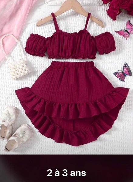 Ensemble fille élégant 2-3 ans