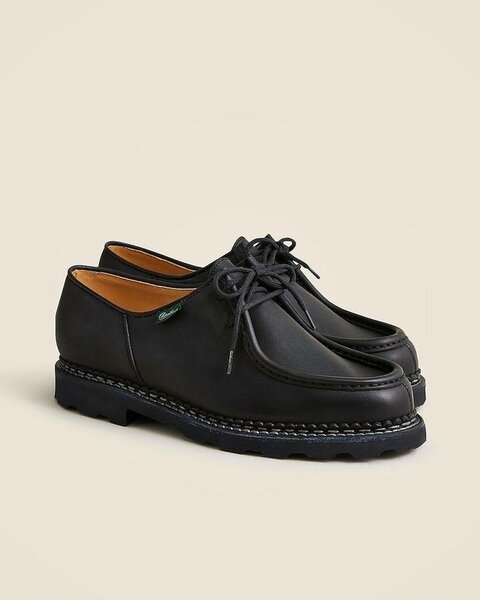 Chaussures Derbies en Cuir Noir