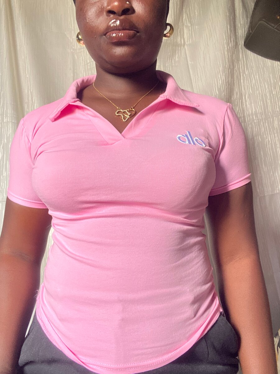 Women's Pink Polo Shirt