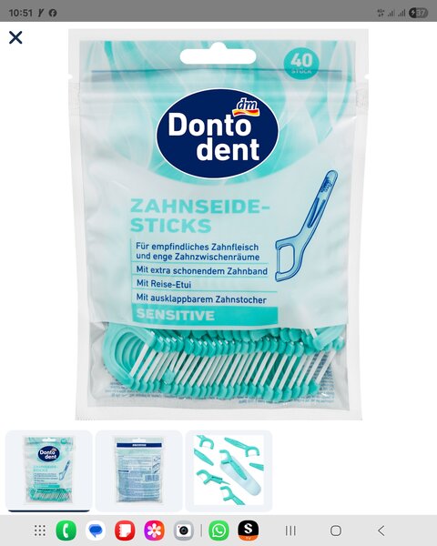 Fil dentaire sticks sensibles