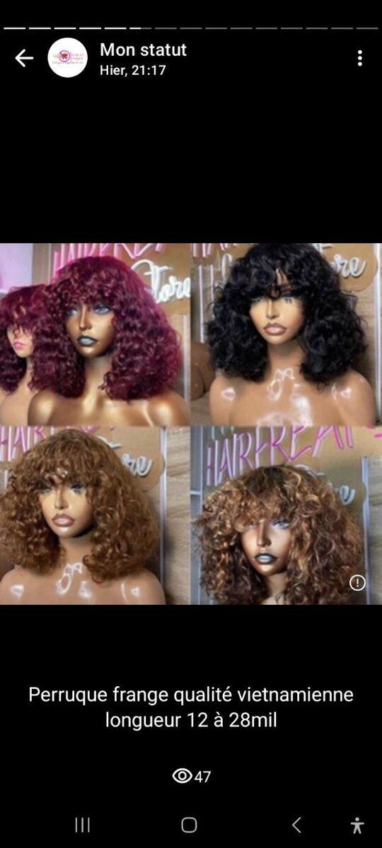 Frange taille 12 vietnamienne