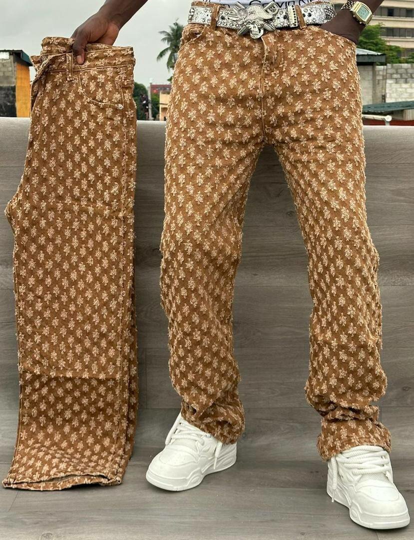 Jeans imprimé style décontracté