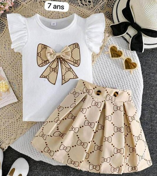 Ensemble Fille Noeud Papillon