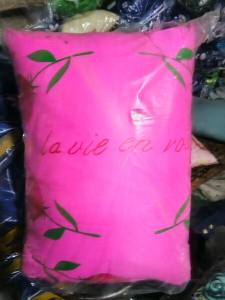 Coussin Déco Rose La Vie