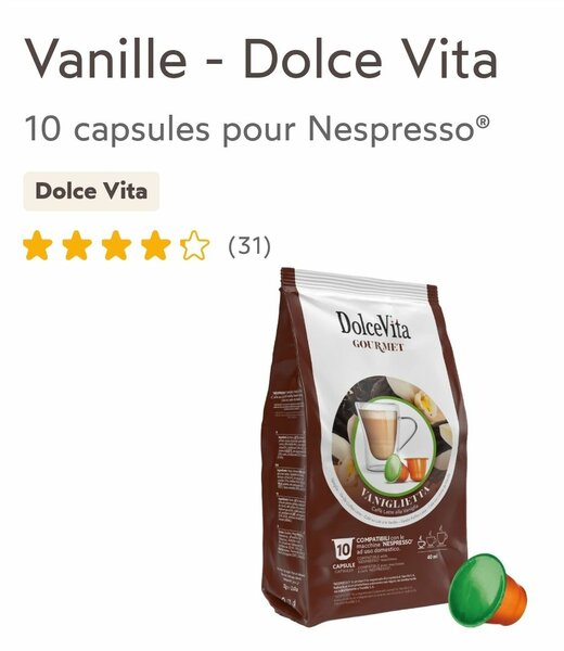 Dolce Vita Vanille Capsules