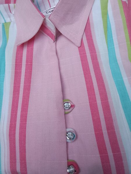 Robe chemise rayée colorée