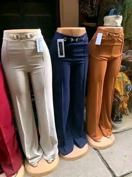 Pantalon taille haute femme chic