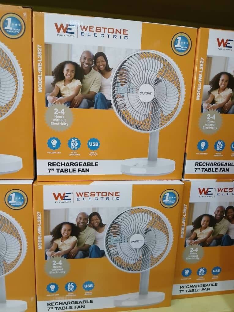 Ventilateur de Table Rechargeable