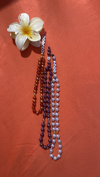 Tasbih en  perles colorées