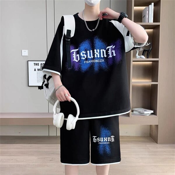 Ensemble t-shirt et short streetwear