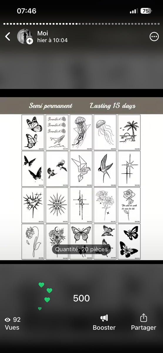 Tatouages Temporaires Art