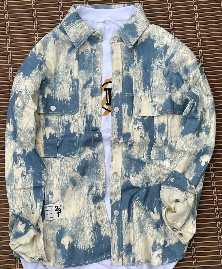 Chemise en jean décontractée