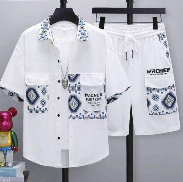 Ensemble été motif ethnique