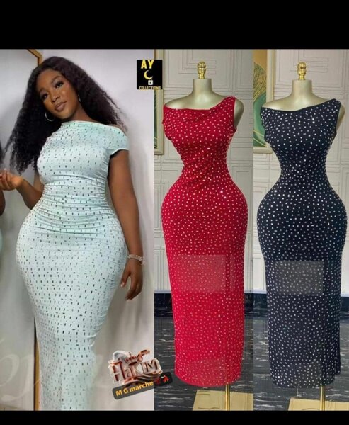 Robe longue à pois élégante