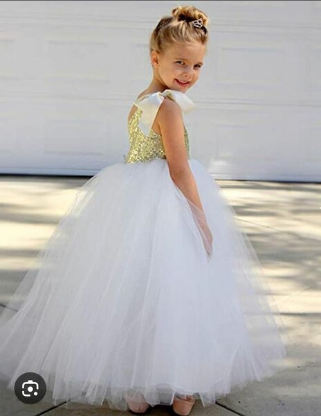 Girls' Glitter Tulle Dress