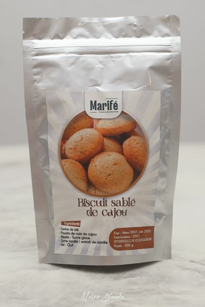 Biscuit sablé de cajou