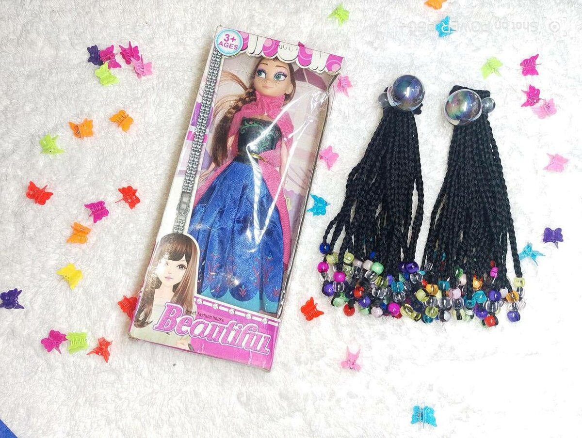 KIT NOËL ( POUPÉE+ POSTICHE)