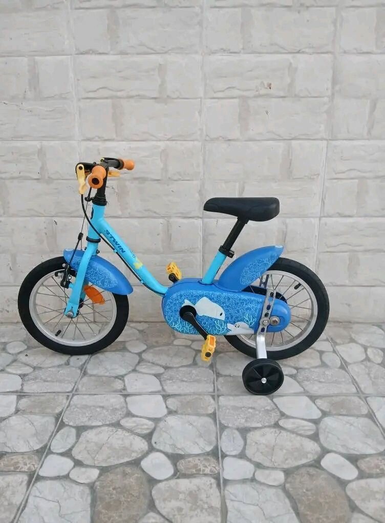Vélo Enfant Bleu avec Roulettes
