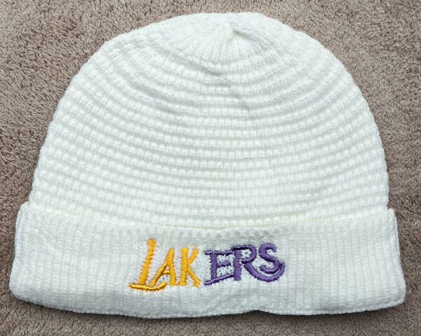 Bonnet blanc Lakers