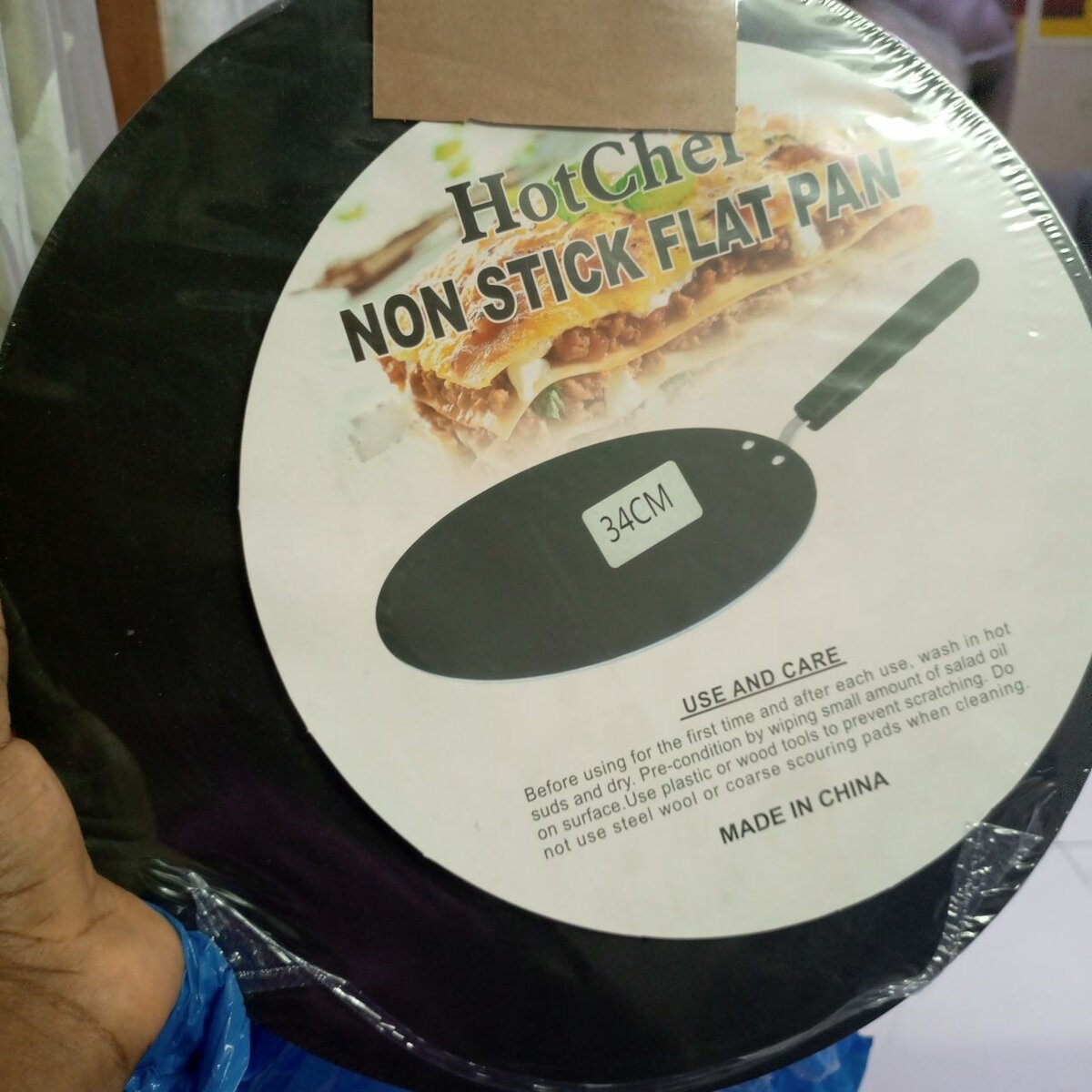 Poêle Plate Antiadhésive 34cm