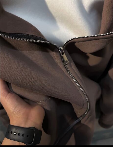 Sweat à capuche marron pour homme