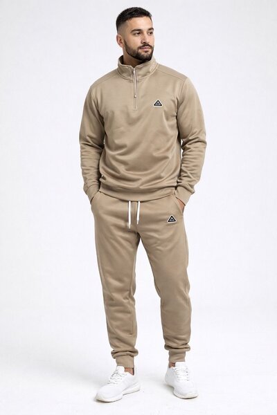 Ensemble survêtement homme beige