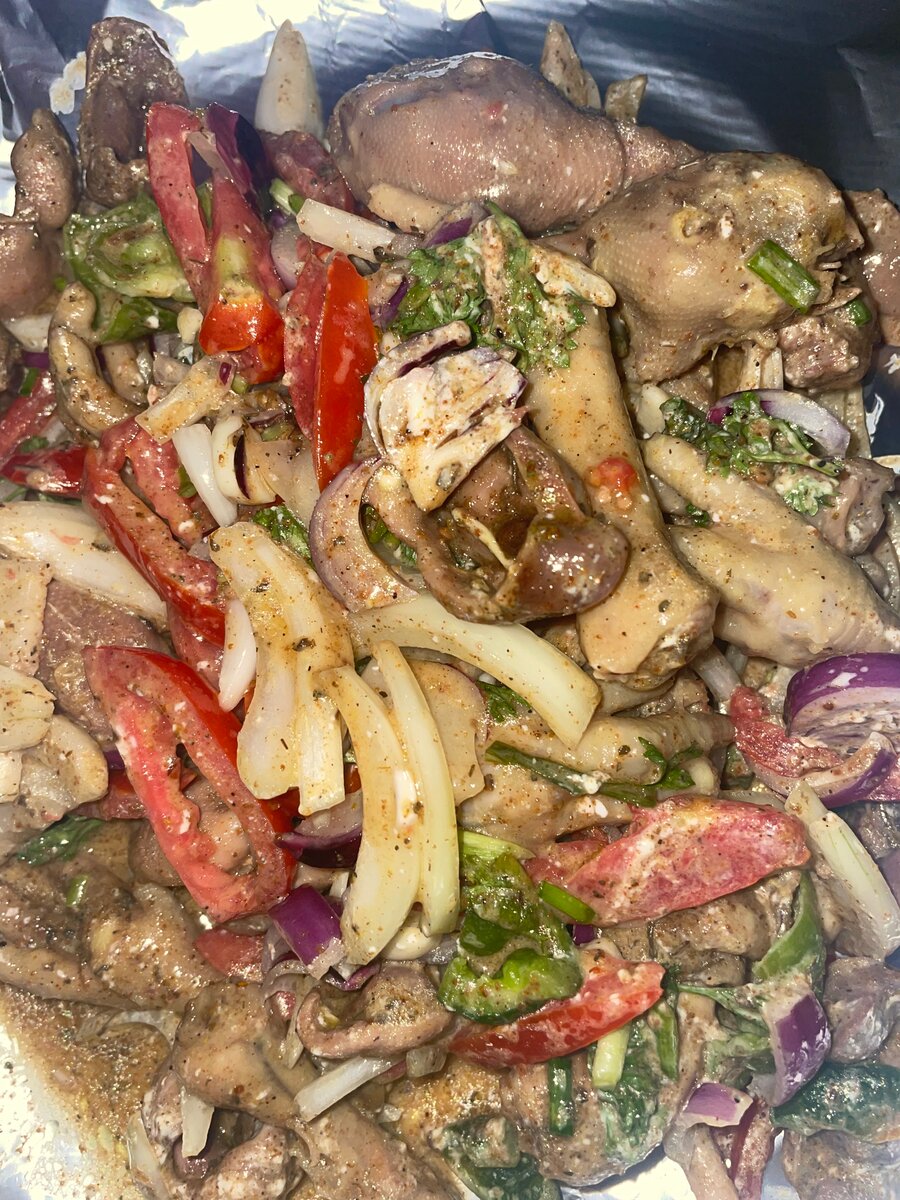 Carcasses de Choukouya au four