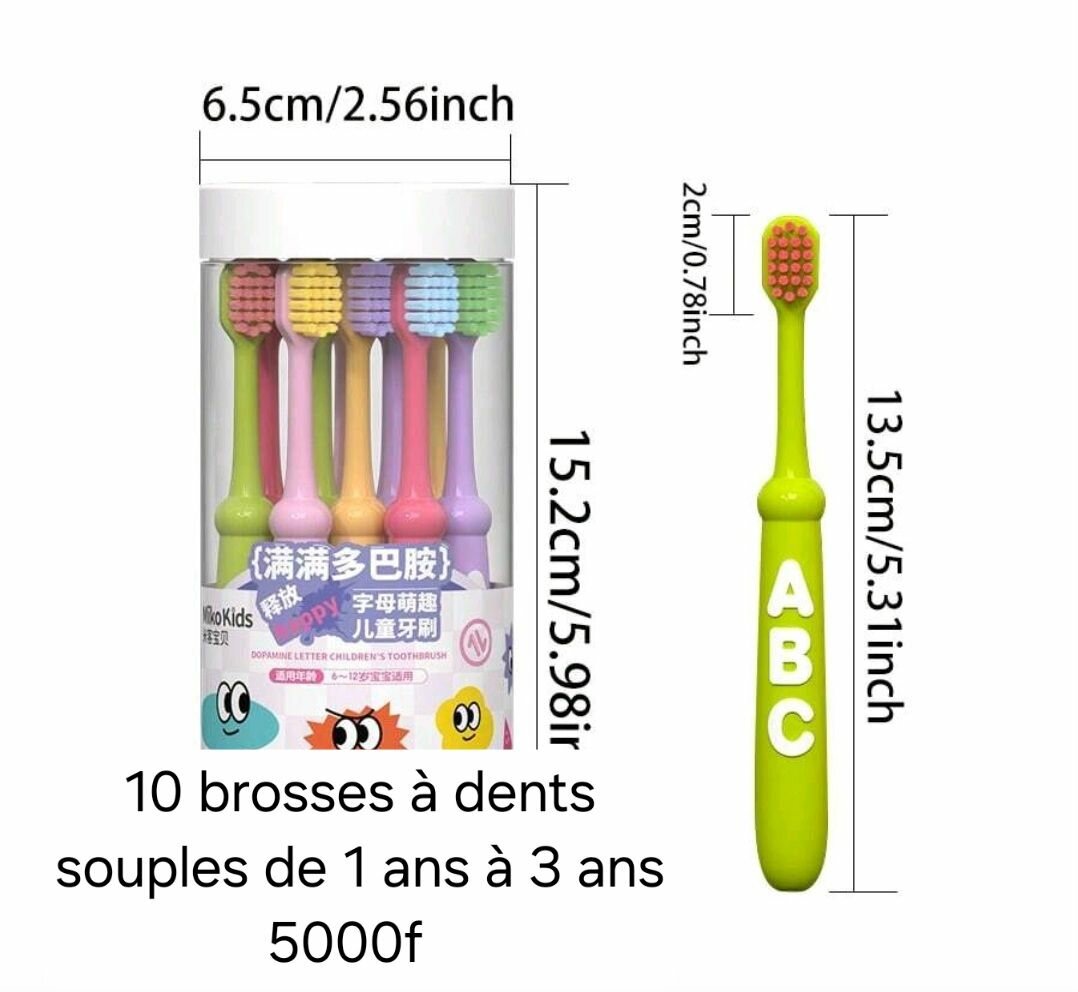 Brosses à dents enfants ABC