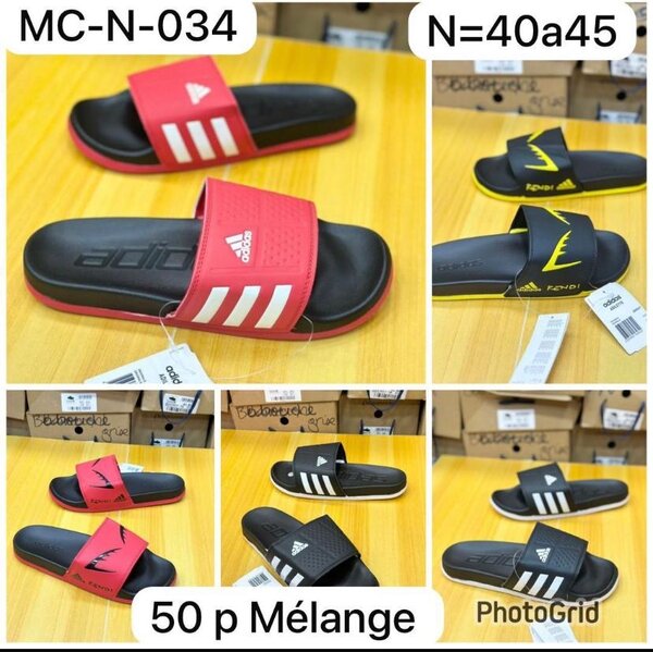 Claquettes confortables mixtes