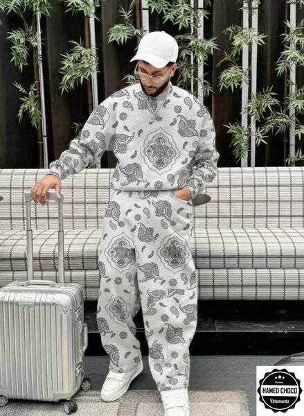 Ensemble jogging paisley homme