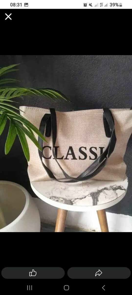 Sac fourre-tout réutilisable élégant pour femme