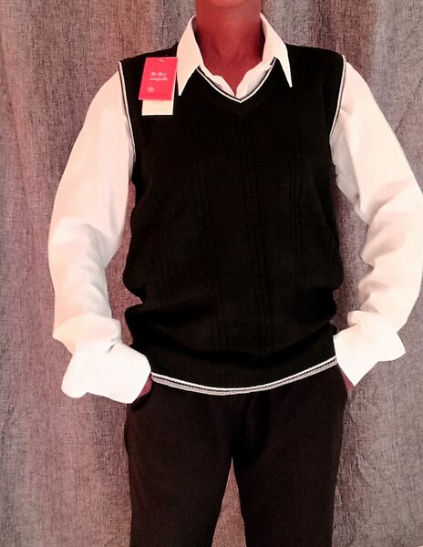 Gilet élégant col V homme