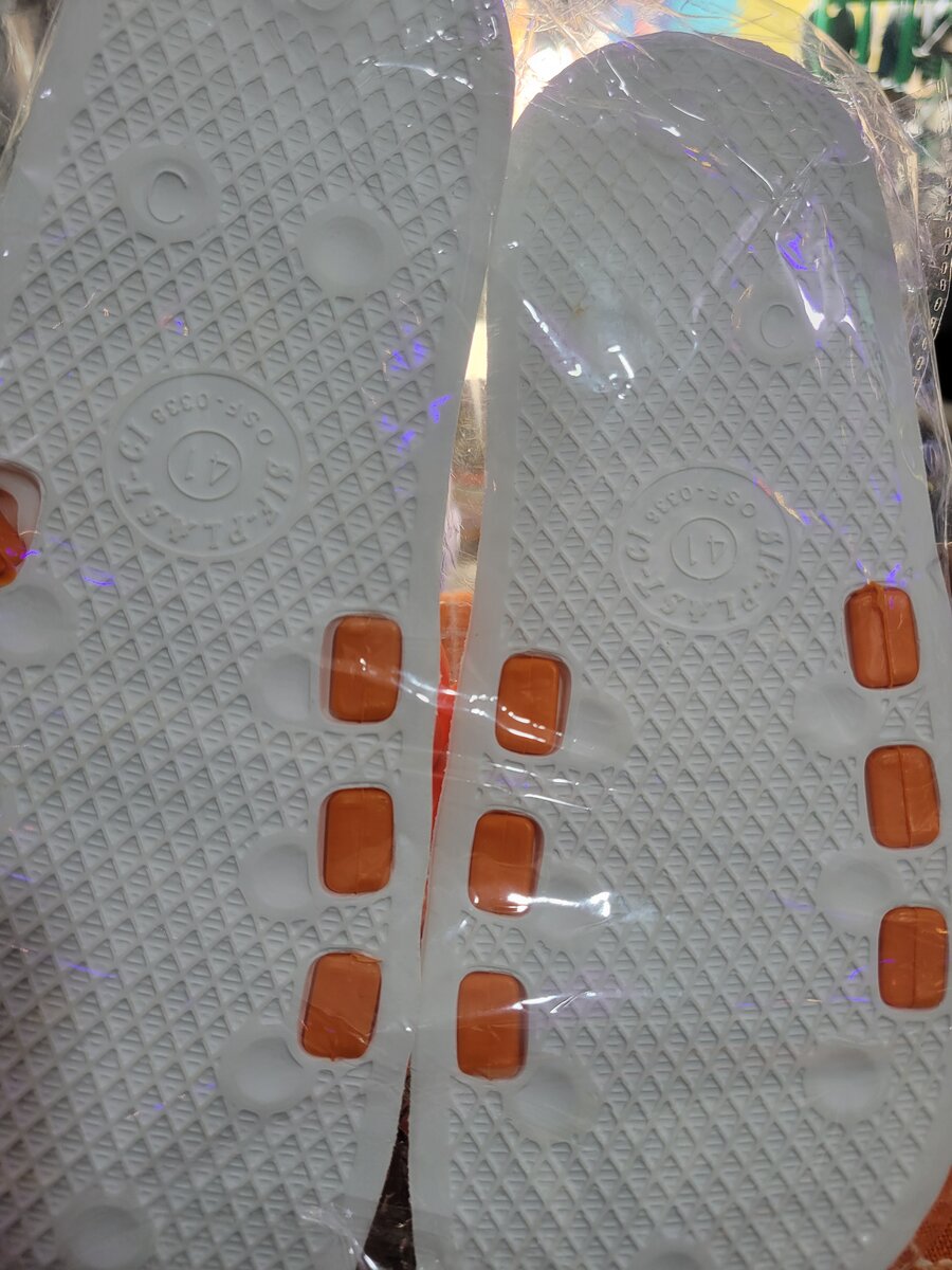 Sandales Claquettes Sport Orange