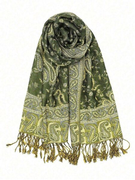 Écharpe en laine paisley