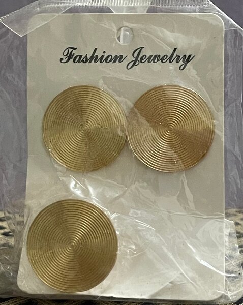 Boucles d'oreilles dorées