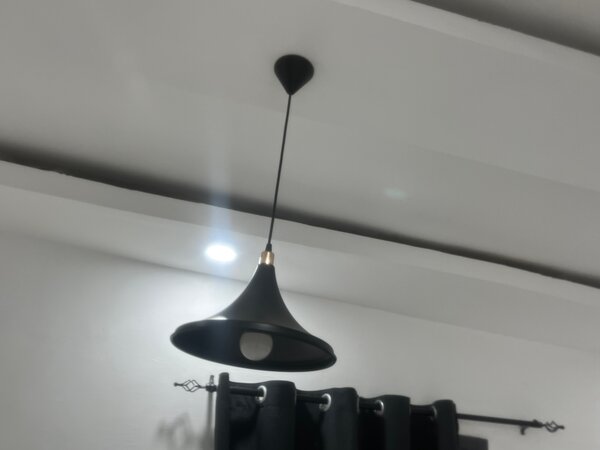 2 Lustre suspendu moderne noir