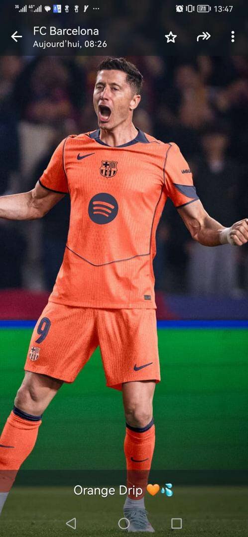 Maillot FC Barcelone Orange