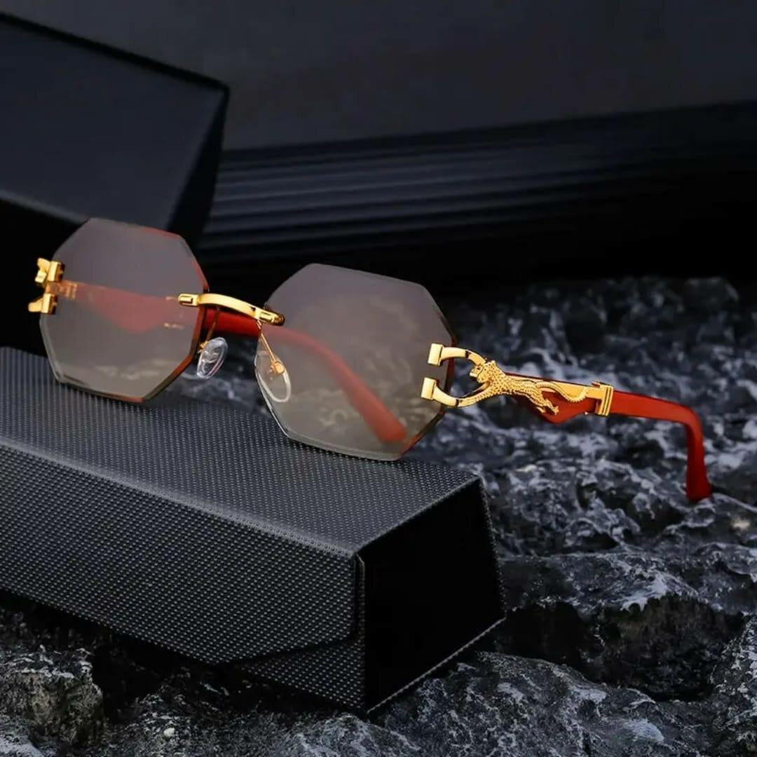 Lunettes de soleil octogonales