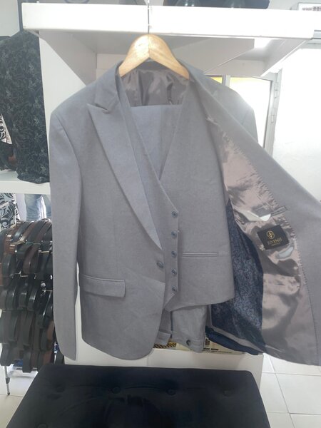 Costume Homme Élégant Gris