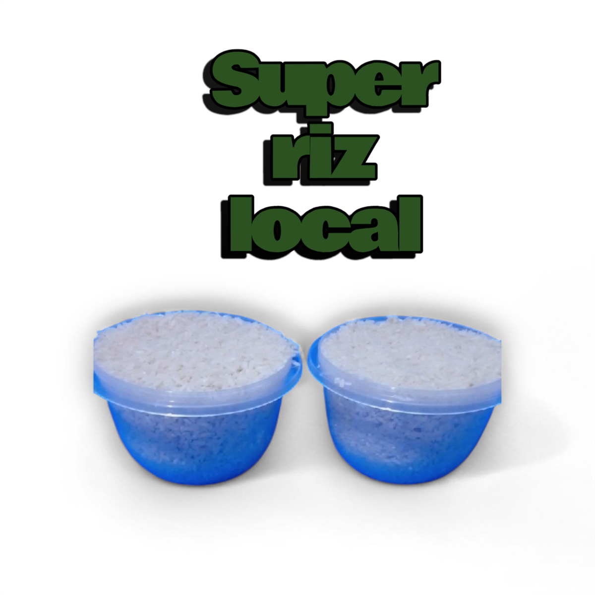 Riz local lot de 2 pots