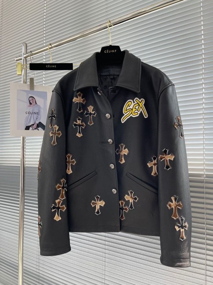 Veste en cuir stylée