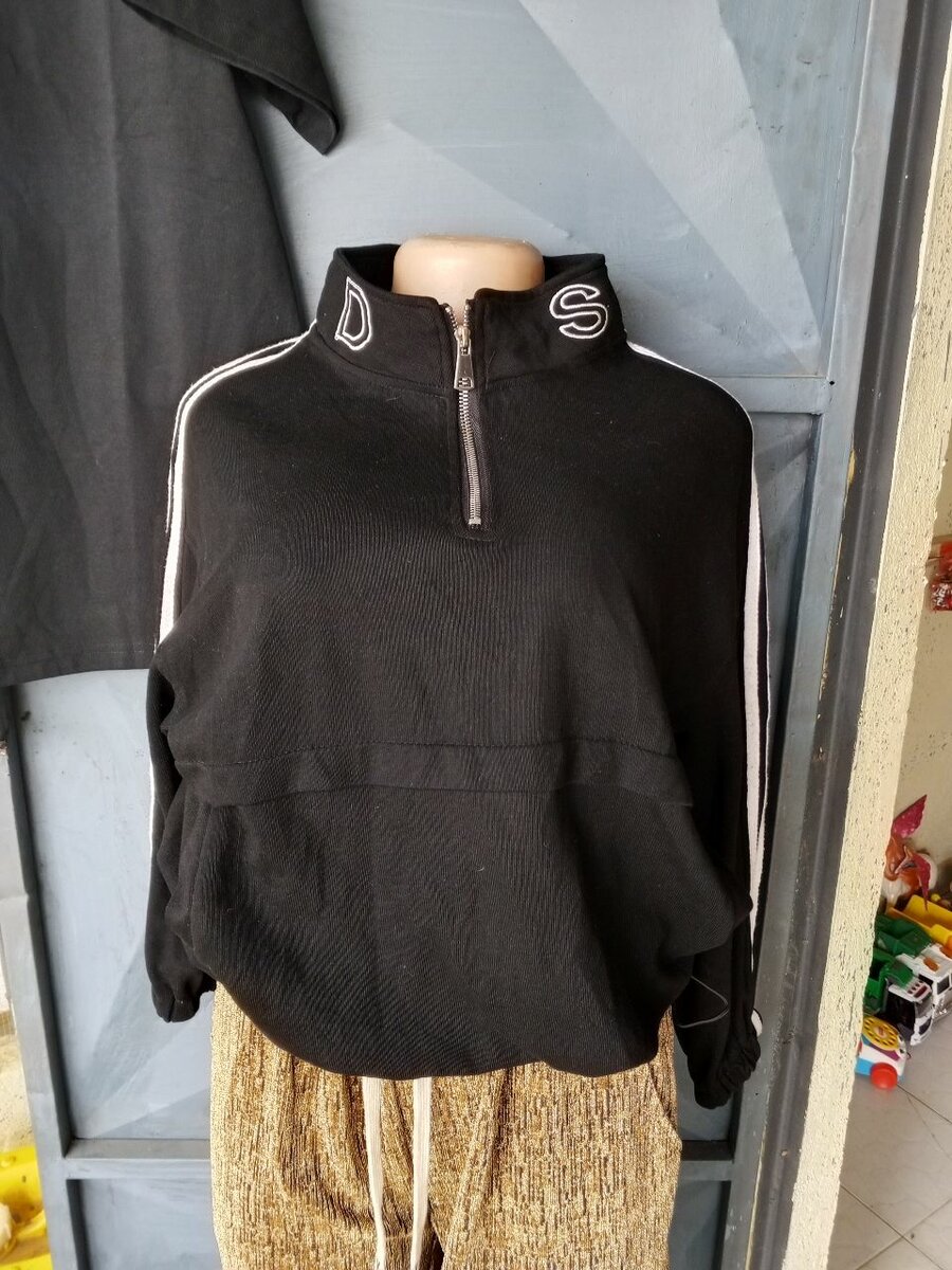 Sweatshirt zippé noir