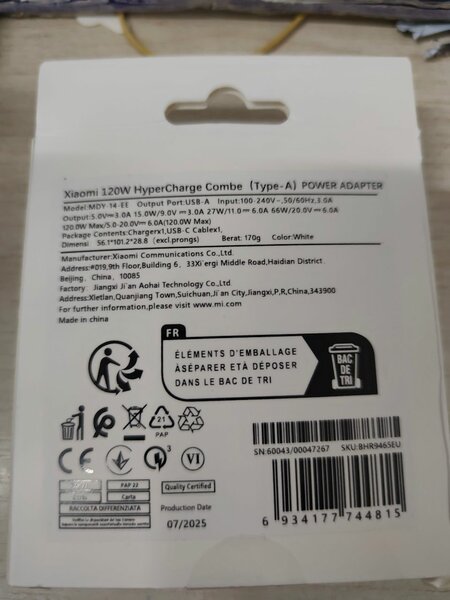 Chargeur Original Xiaomi