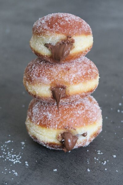 Beignets fourrés délicieux