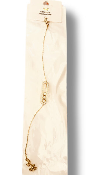 Bracelet doré à strass sika