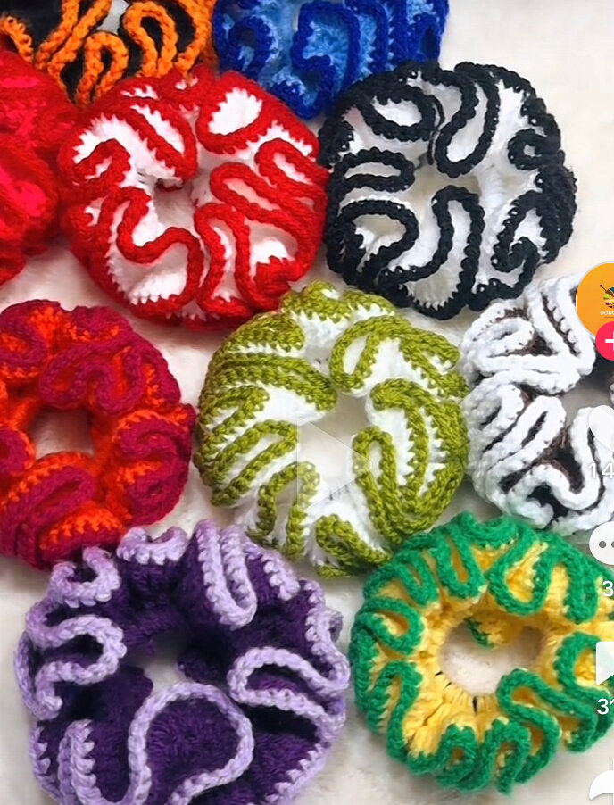 Chouchou Crochet Coloré