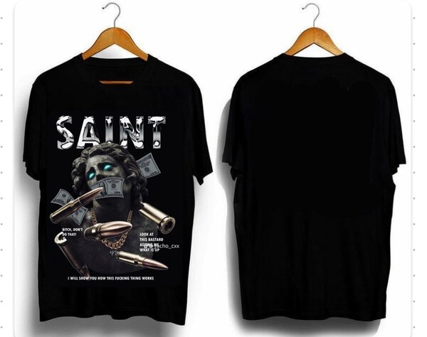 T-shirt "Saint" graphique style urbain