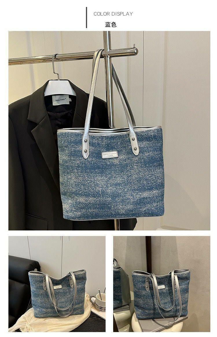 Sac cabas en denim chic